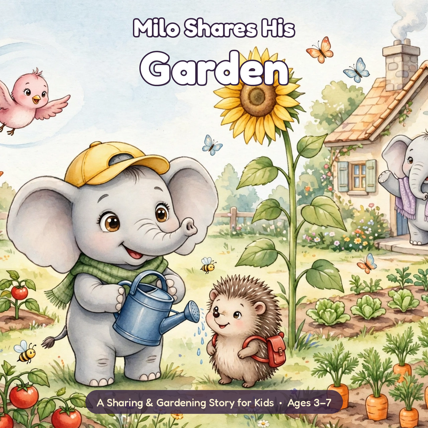 Milo Shares His Garden