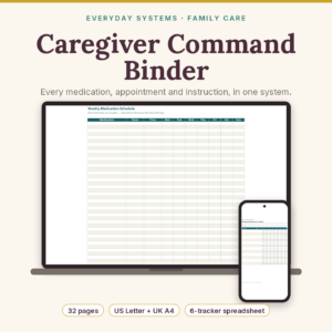 Caregiver Command Binder
