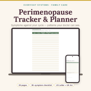 Perimenopause Tracker & Planner