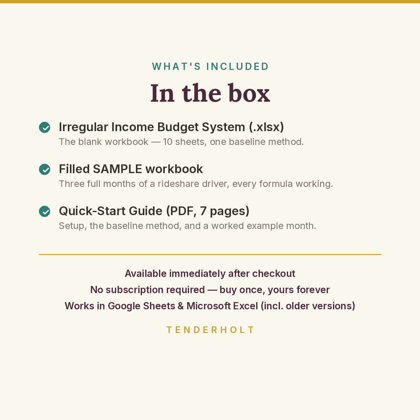 Irregular Income Budget System - Image 5