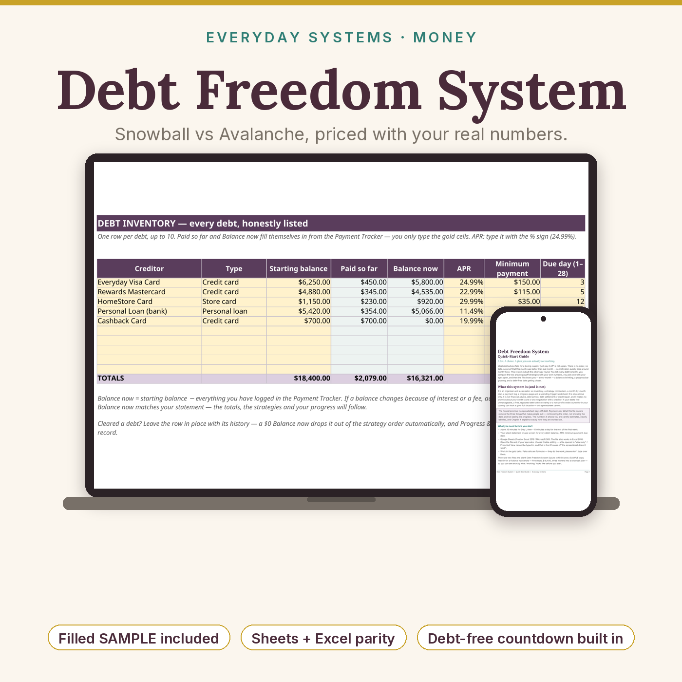 Debt Freedom System