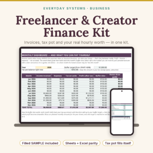 Freelancer & Creator Finance Kit