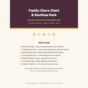 Family Chore Chart & Routine Pack
