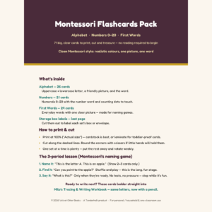 Montessori Flashcards