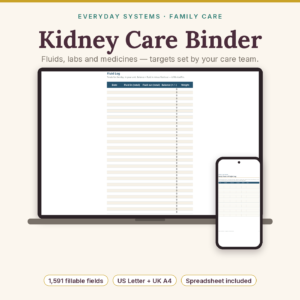 Kidney Care Binder