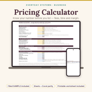 Pricing Calculator for Sellers