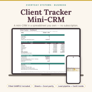 Client Tracker Mini CRM