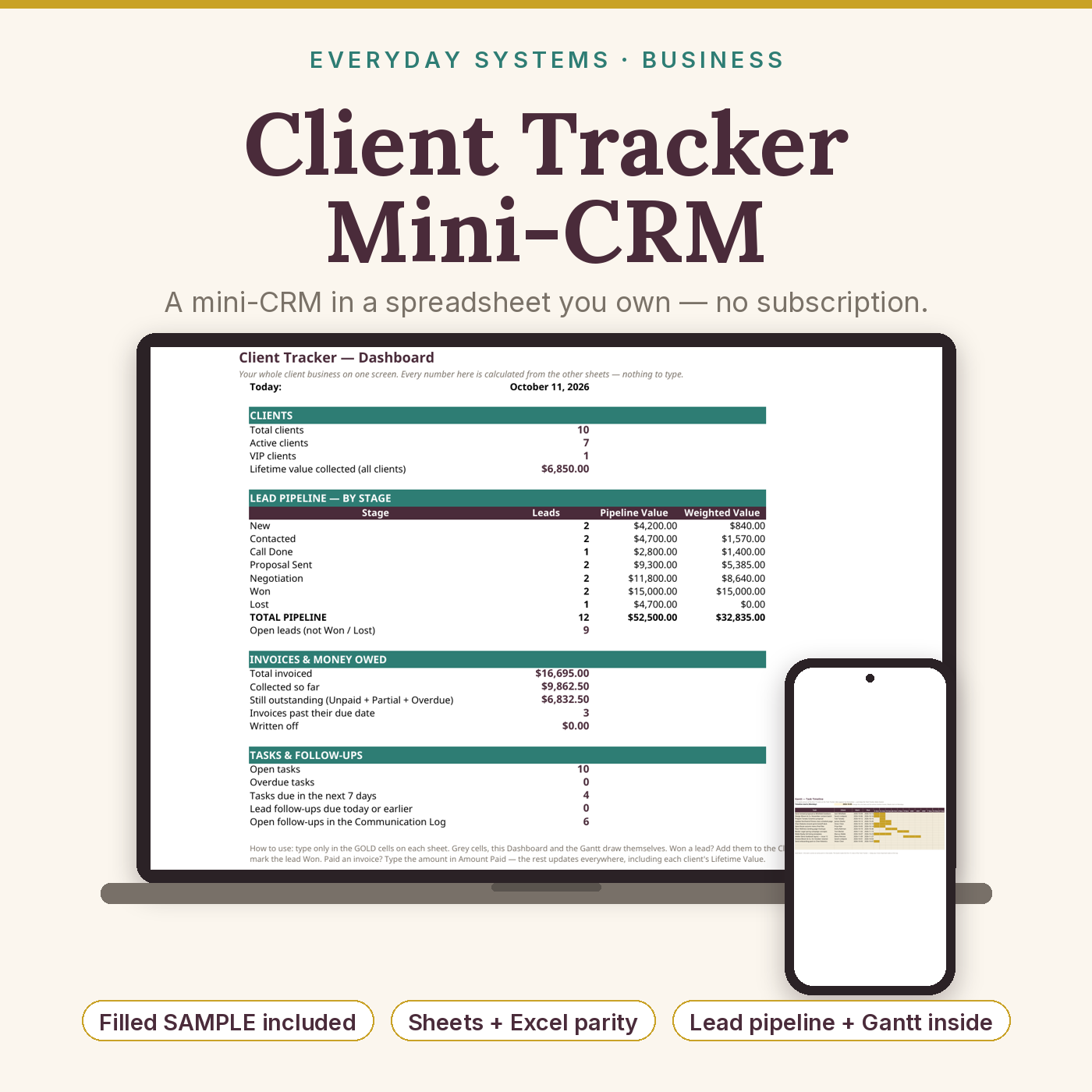 Client Tracker Mini CRM