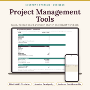 Project Management Spreadsheet