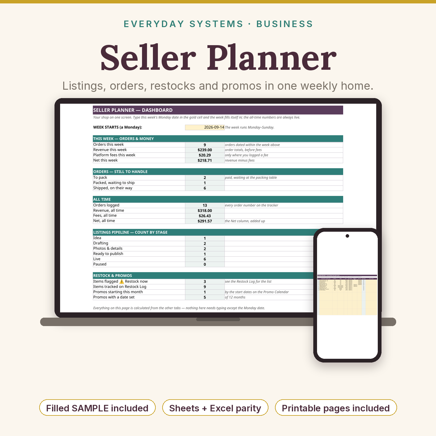 Seller Planner