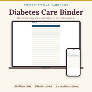 Diabetes Care Binder