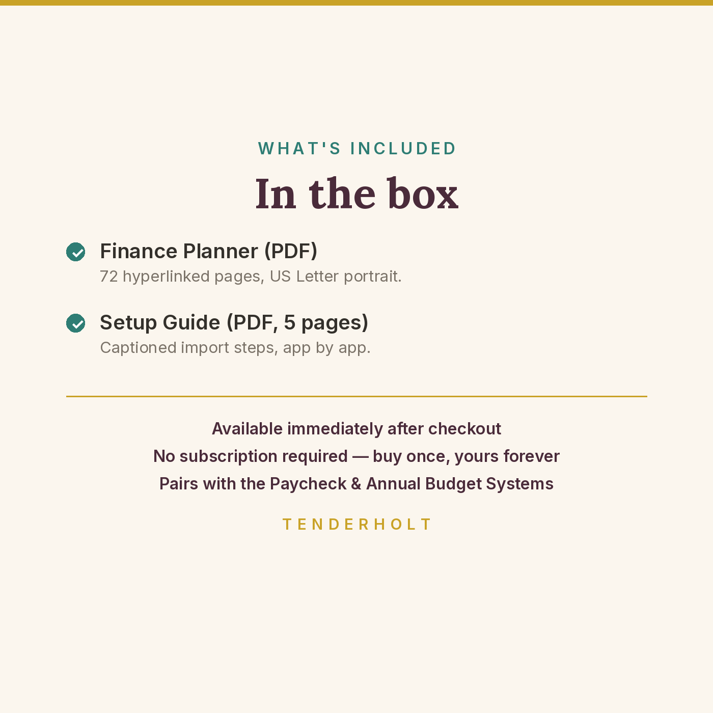 Undated Tablet Finance Planner - Image 5