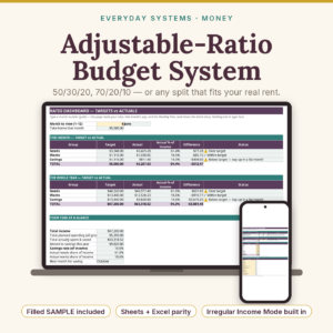 Adjustable Ratio Budget