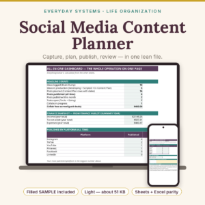 Social Media Content Planner